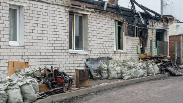 Professional Fire Damage Removal technician working in Windsor Mill, MD